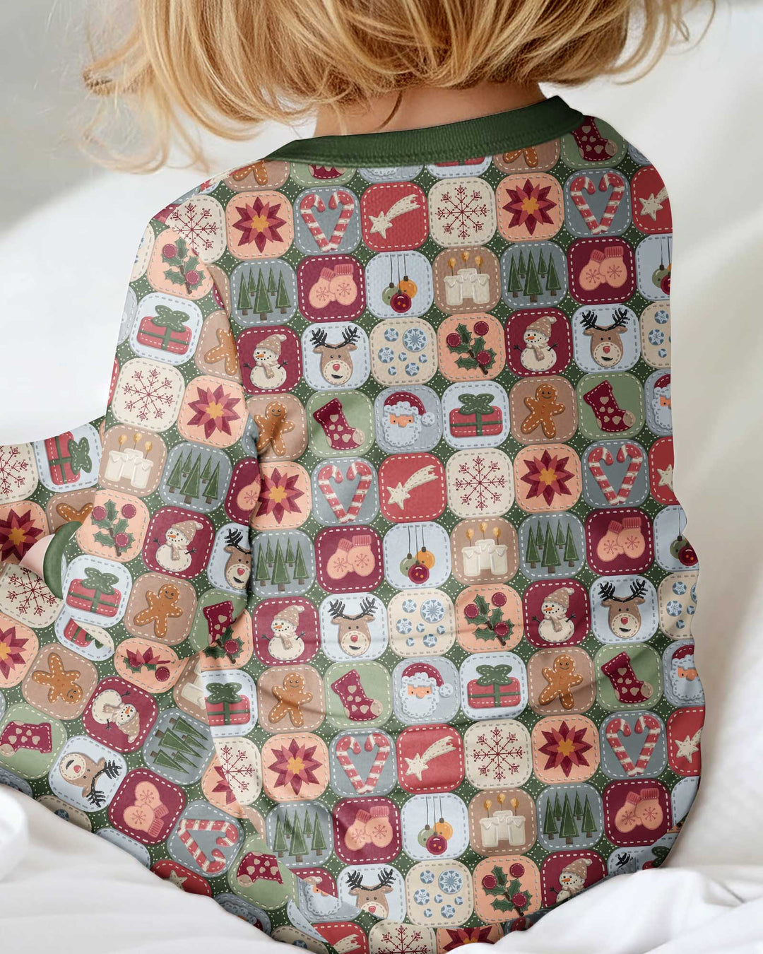 Christmas Felt Patchwork Bamboo Convertible Zippy