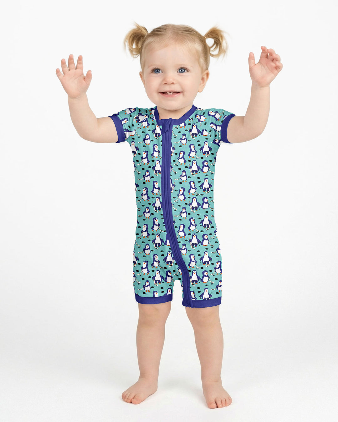 Penguin Hockey Bamboo Shorty Zippy