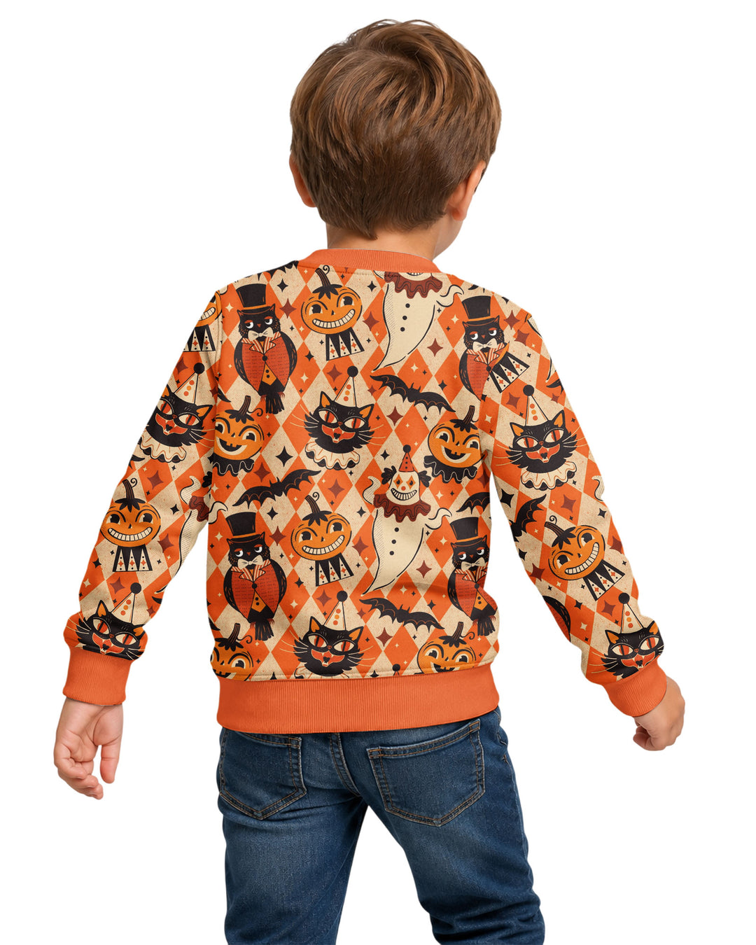 Vintage Halloween Carnival Bamboo Crewneck Sweatshirt