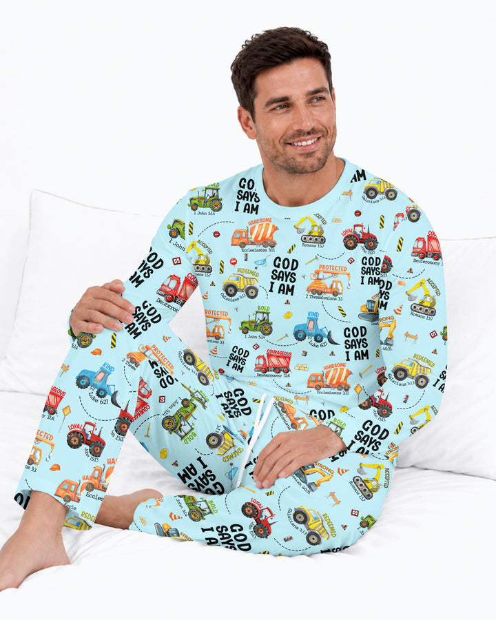 God Says I am Bamboo Men's Pajama Set