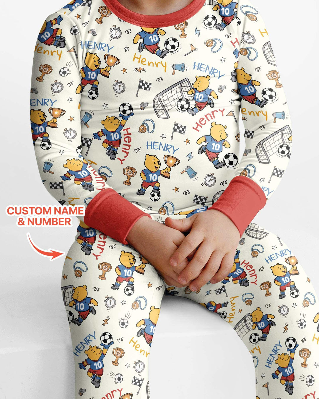 Conjunto de pijama de dos piezas de bambú con mangas largas, plantilla PERSONALIZADA