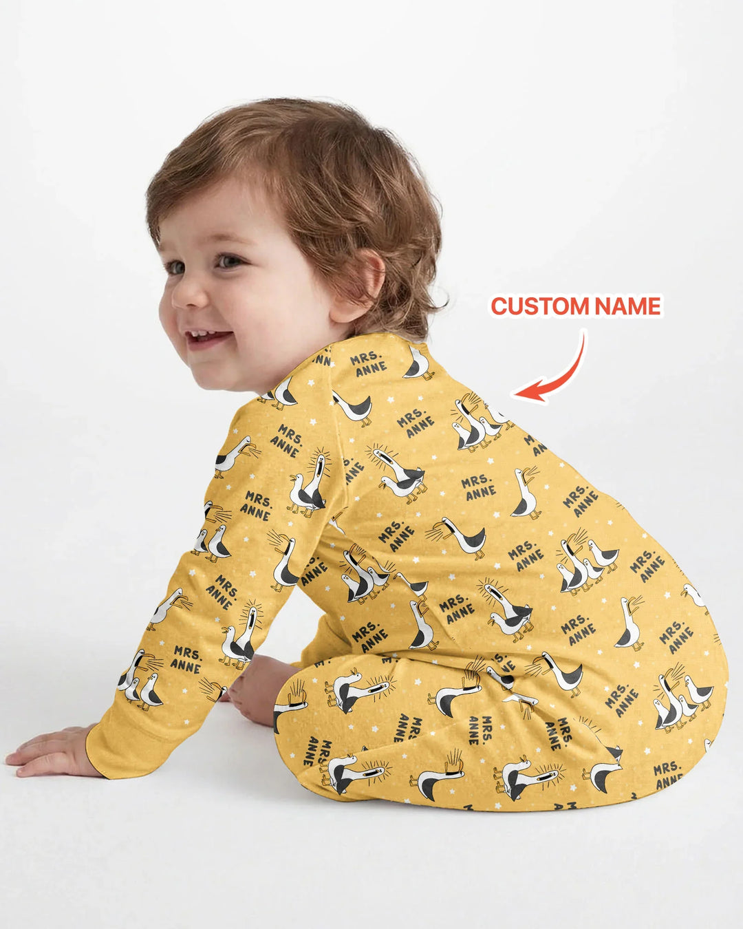 Custom Funny Seagulls Teacher Bamboo Convertible Zippy