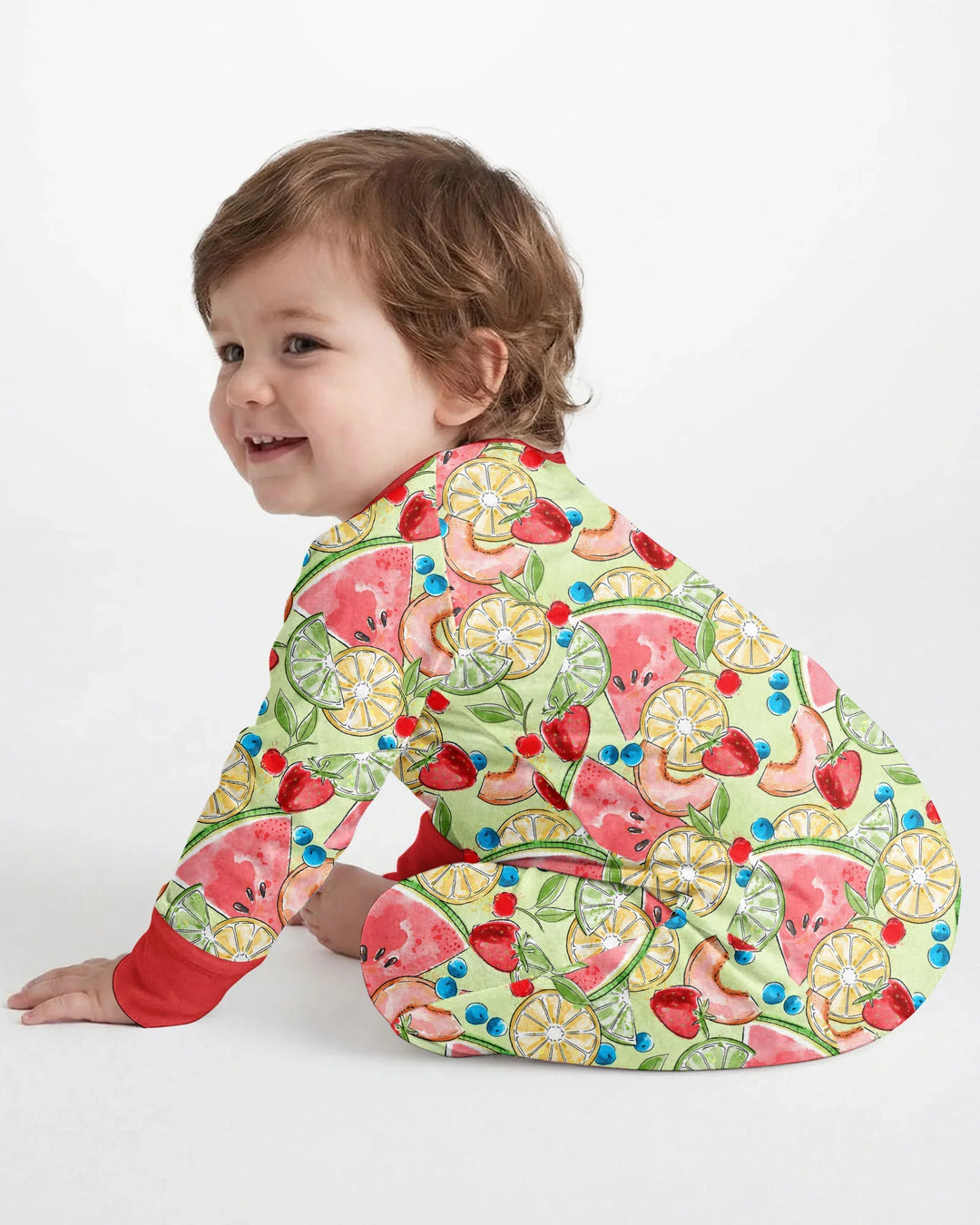 Sweet Summer Fruits Family Matching Bamboo Convertible Zippy