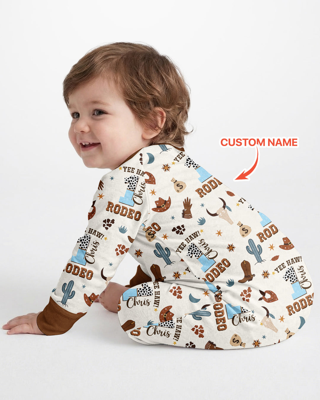Personalized Cowboy Birthday Rodeo Bamboo Convertible Zippy