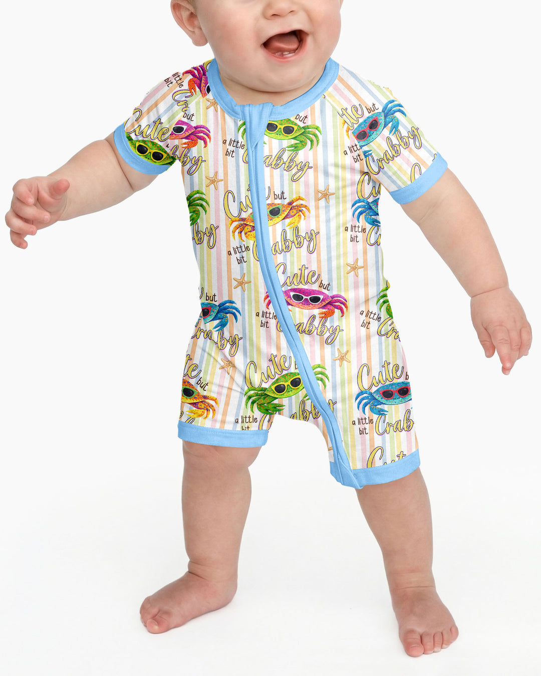 Cute But A Little Bit Crabby Bamboo Shorty Zippy