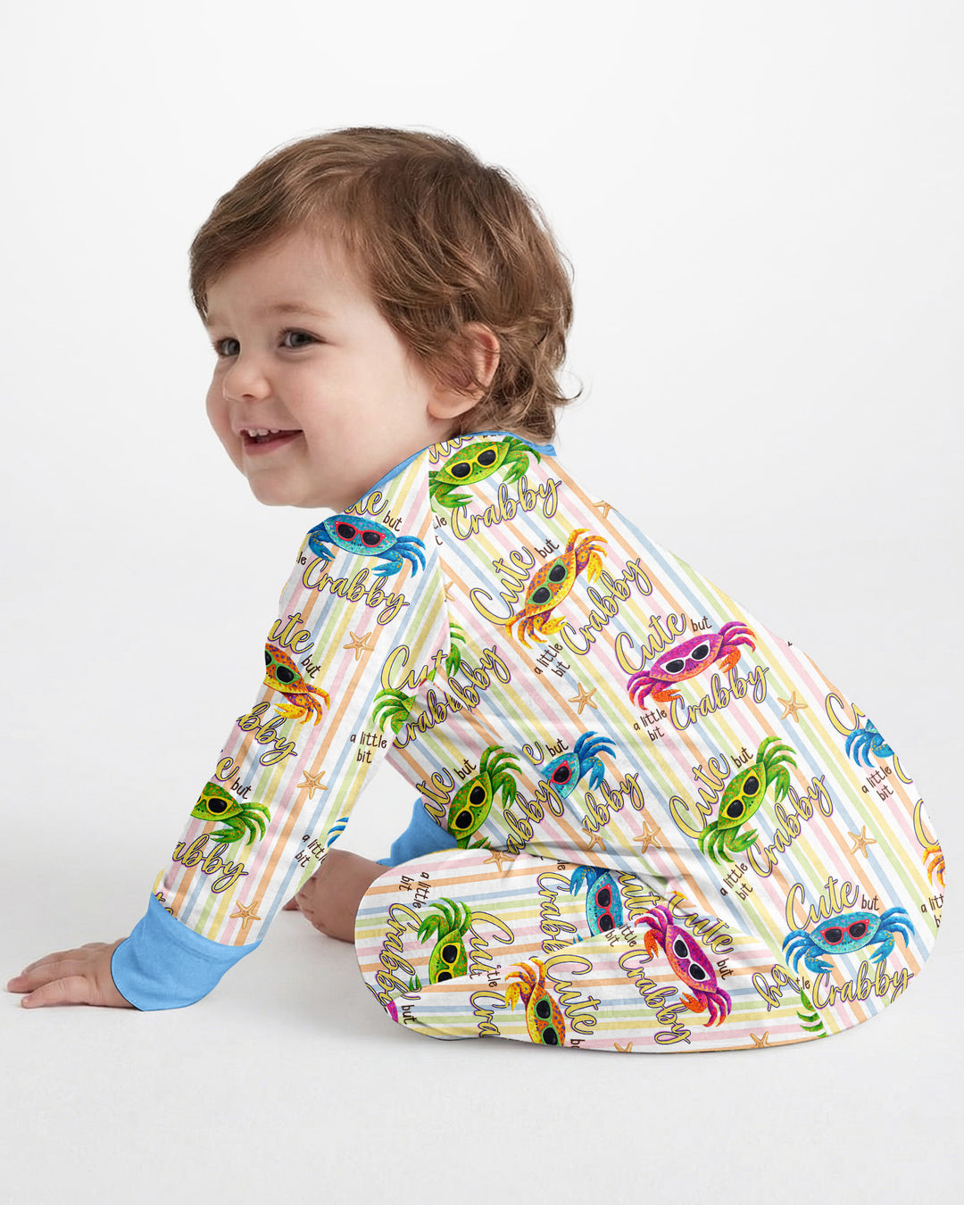 Gerippte Babykleidung mit individuellem Foto - Weich &amp; Skizzenhaft
