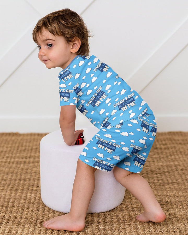 Conjunto de Pijama de Dos Piezas de Bambú con Mangas Cortas y Pantalones Cortos