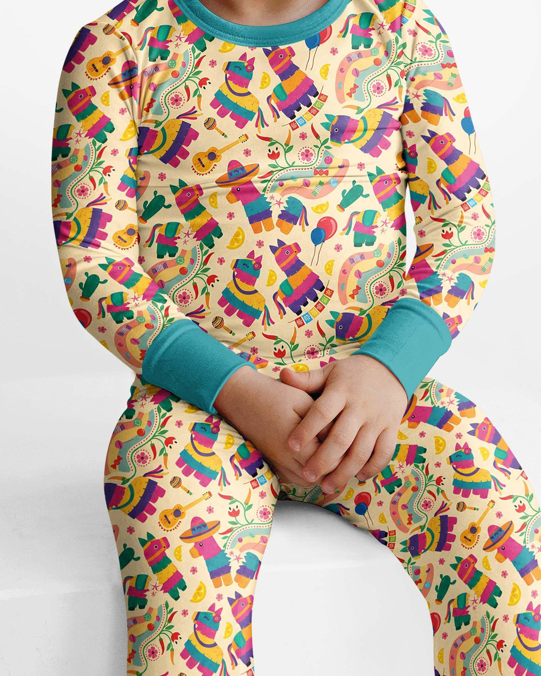 Piñata Candy Party Bamboo Two Piece Long Sleeve Pajama Set