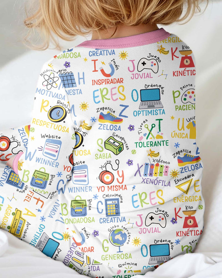 You Are Spanish Alphabet Version Bamboo Convertible Zippy