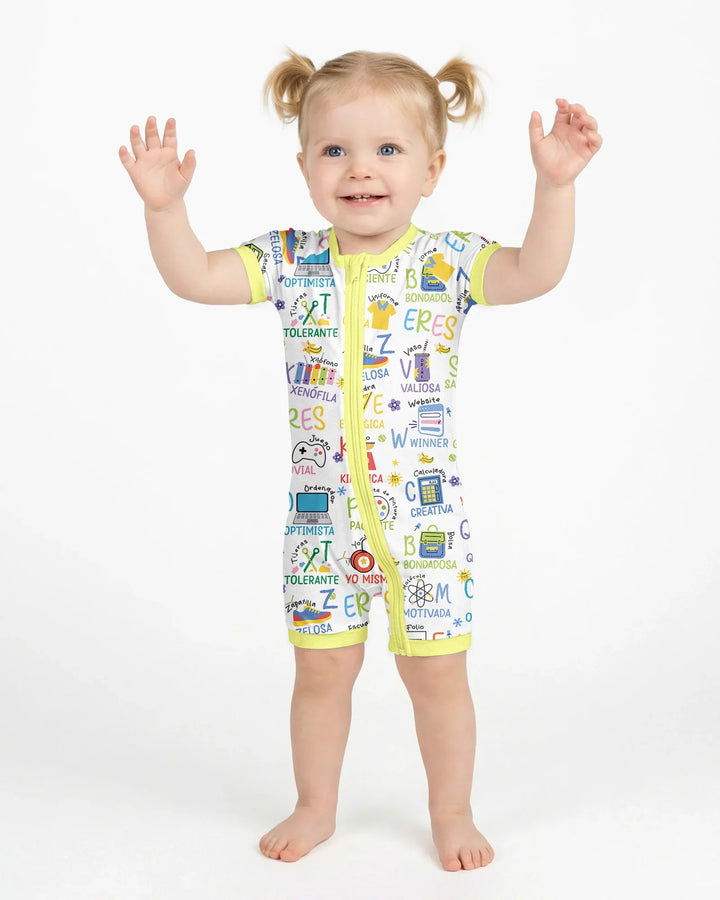 You Are Spanish Alphabet Version Bamboo Shorty Zippy