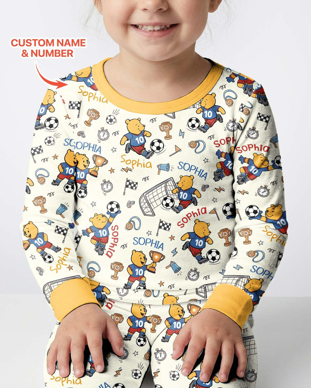 Conjunto de pijama de dos piezas de bambú con mangas largas, plantilla PERSONALIZADA