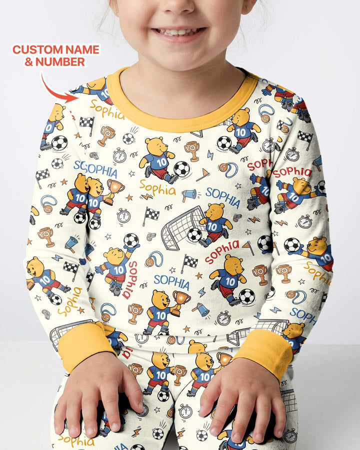 Conjunto de pijama de dos piezas de bambú con mangas largas, plantilla PERSONALIZADA
