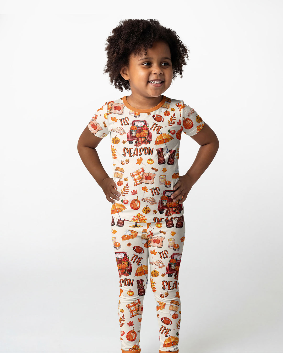 Conjunto de pijama de dos piezas de manga corta de bambú