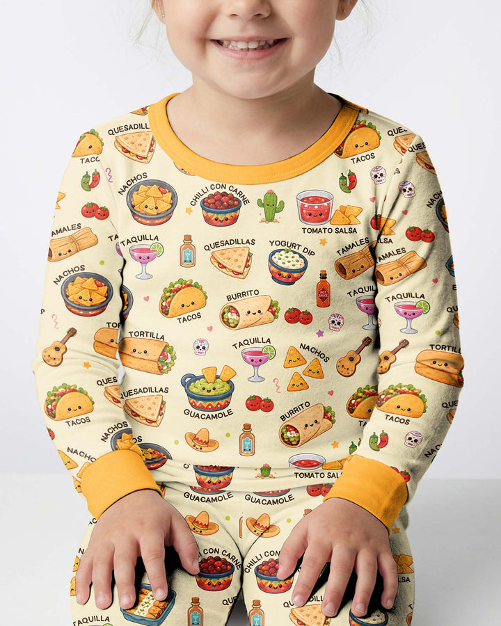 Conjunto de pijama de dos piezas de bambú con mangas largas, plantilla PERSONALIZADA