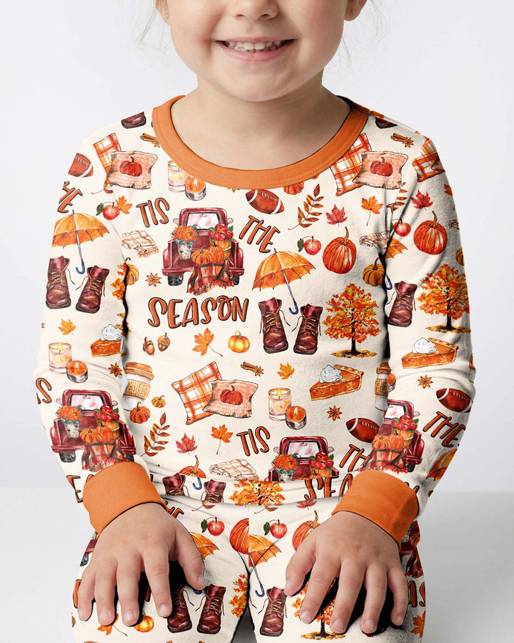 Fall Tis the Season Bamboo Two Piece Long Sleeve Pajama Set