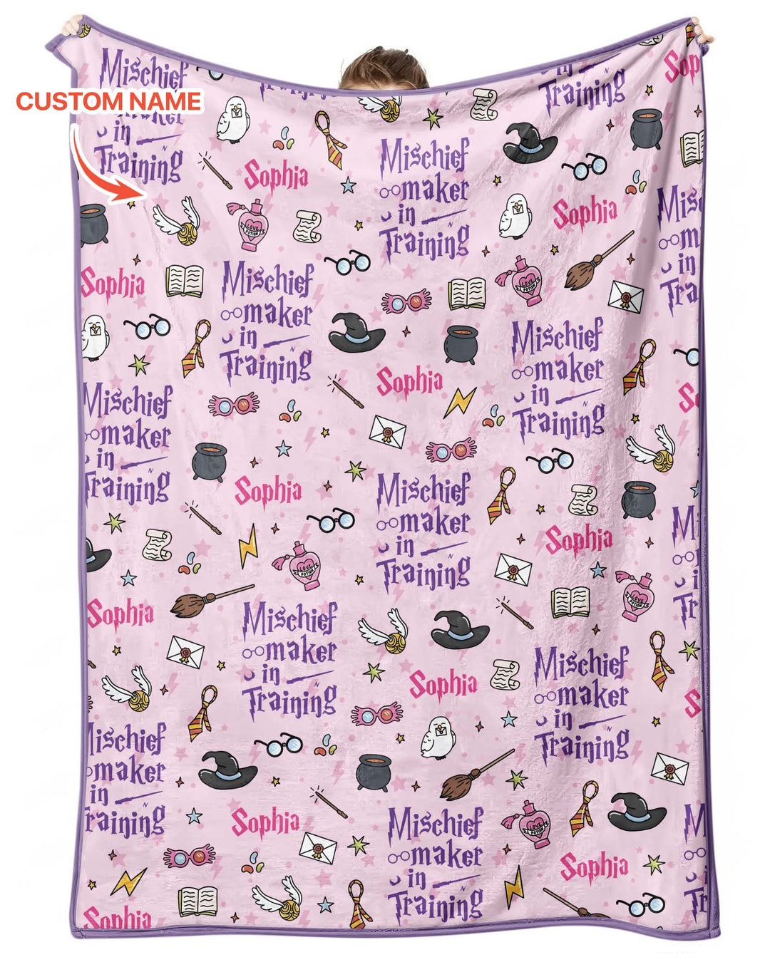 Custom Name Mischief Maker In Training Bamboo Blanket