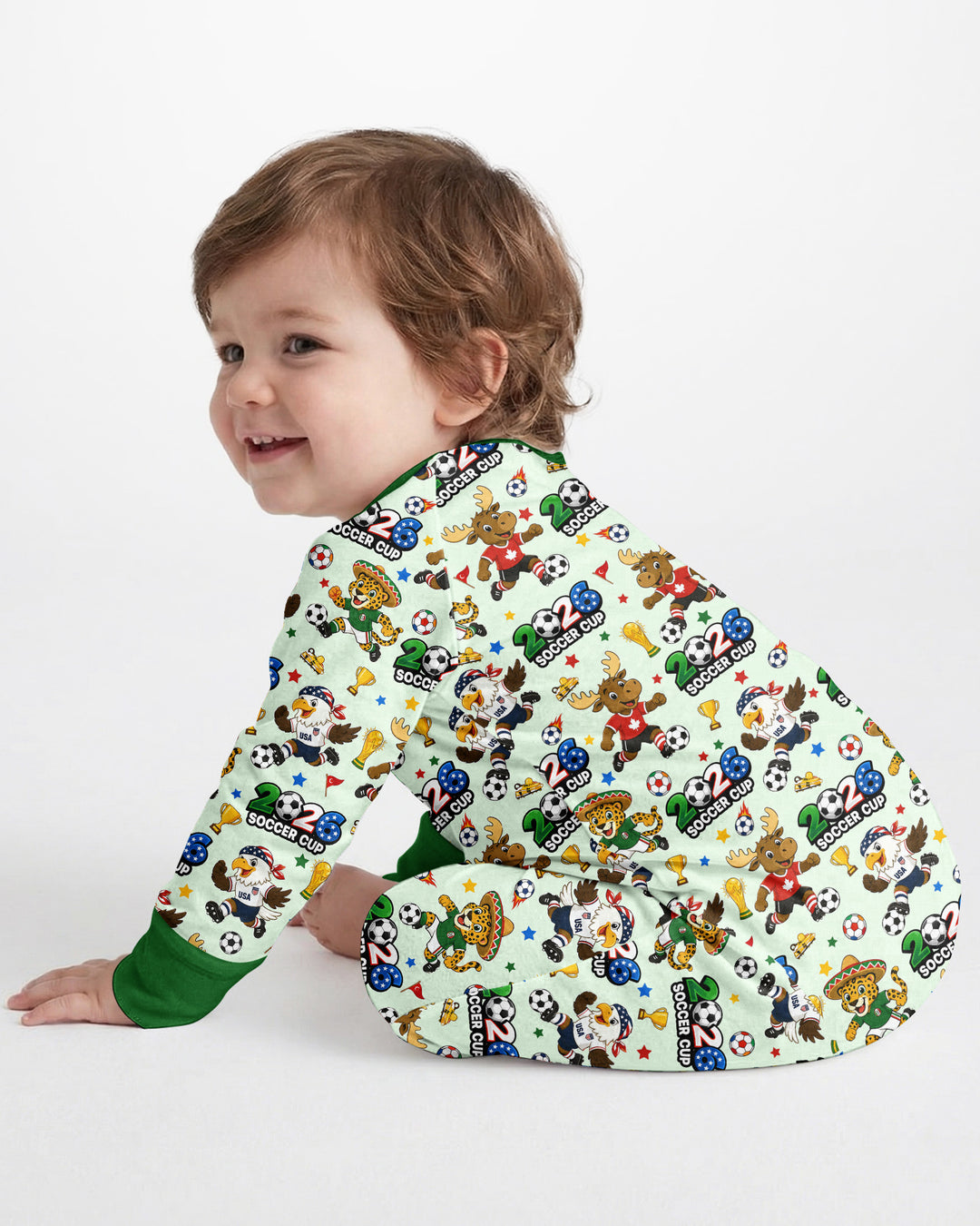 Soccer Cup Cute Mascots Bamboo Convertible Zippy