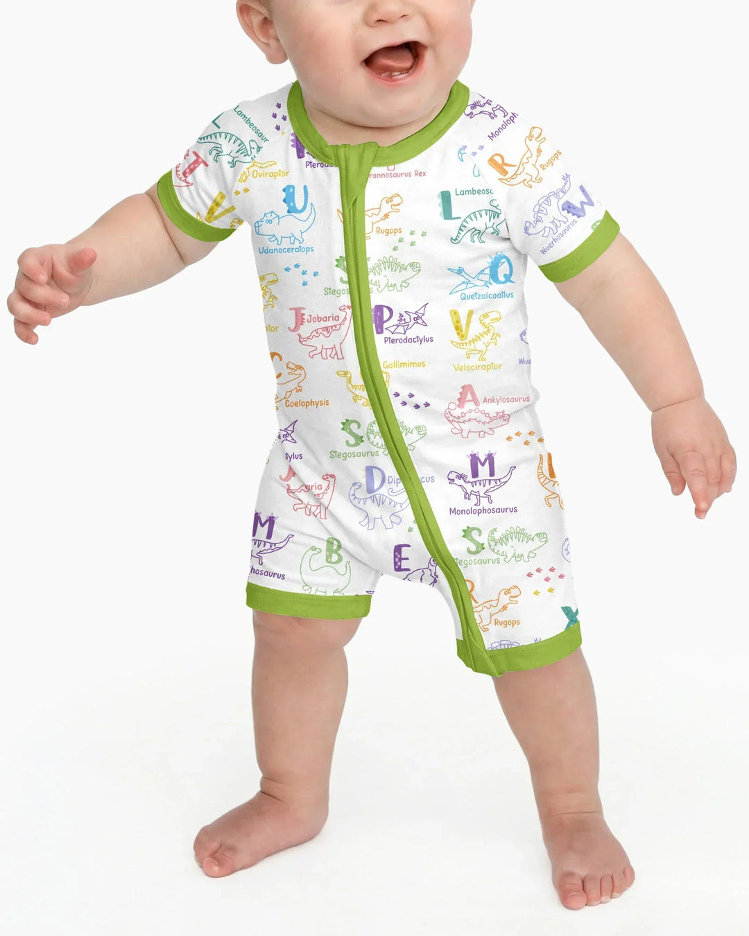 Dino Alfabeto ABC Bamboo Shorty Cremallera