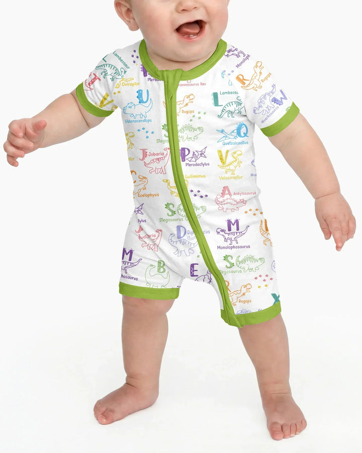 Dino Alfabeto ABC Bamboo Shorty Cremallera
