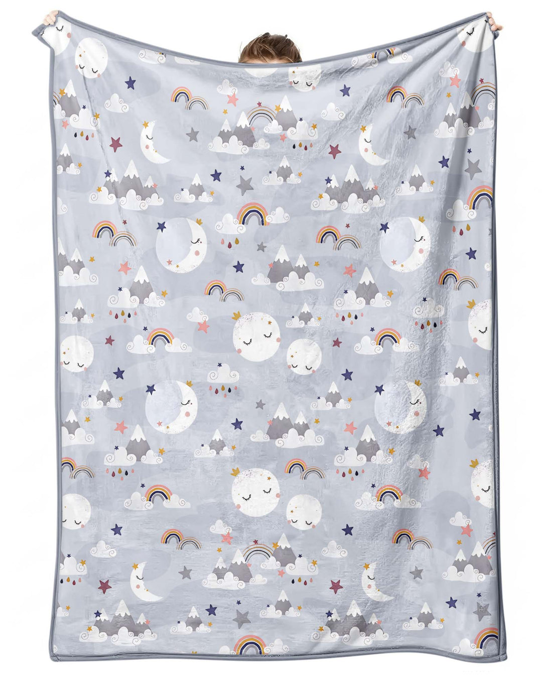 My Grandma Loves Me To The Moon And Back Bamboo Blanket