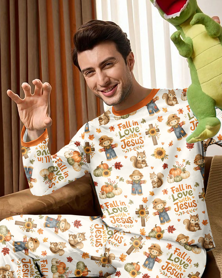 Fall For Jesus Bamboo Men's Pajama Set