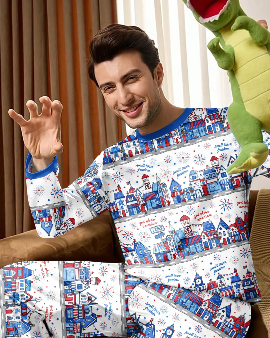 plantilla Conjunto de Pijama de Bambú para Hombre
