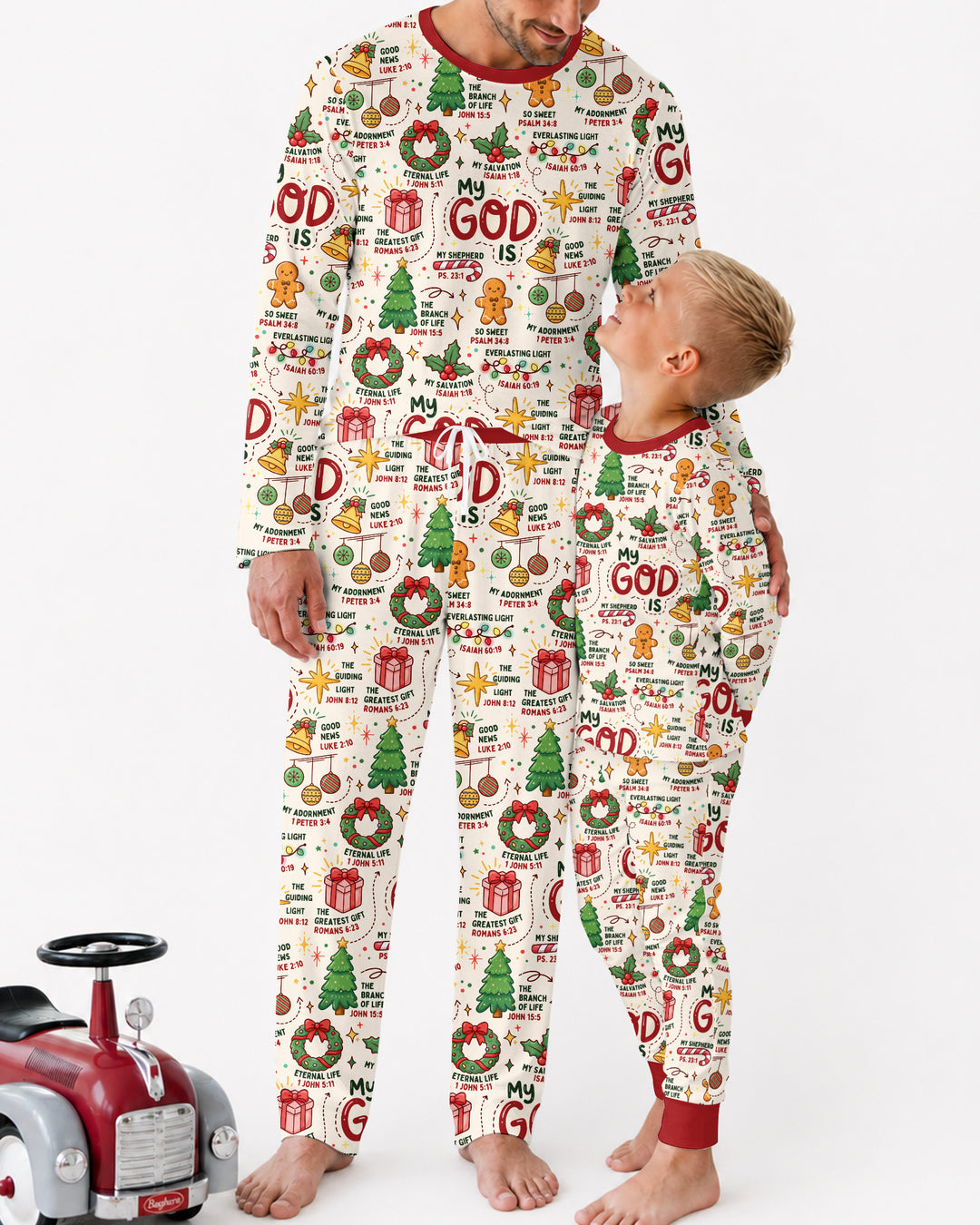 Christmas My God Is Bamboo Men's Pajama Set