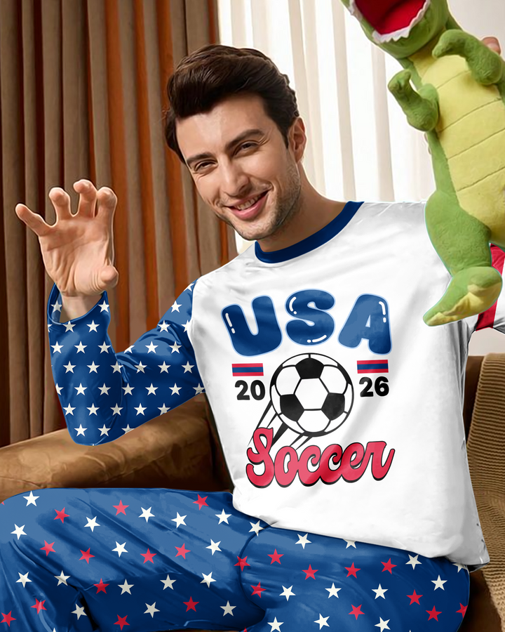 USA Soccer Cup Bamboo Men's Pajama Set