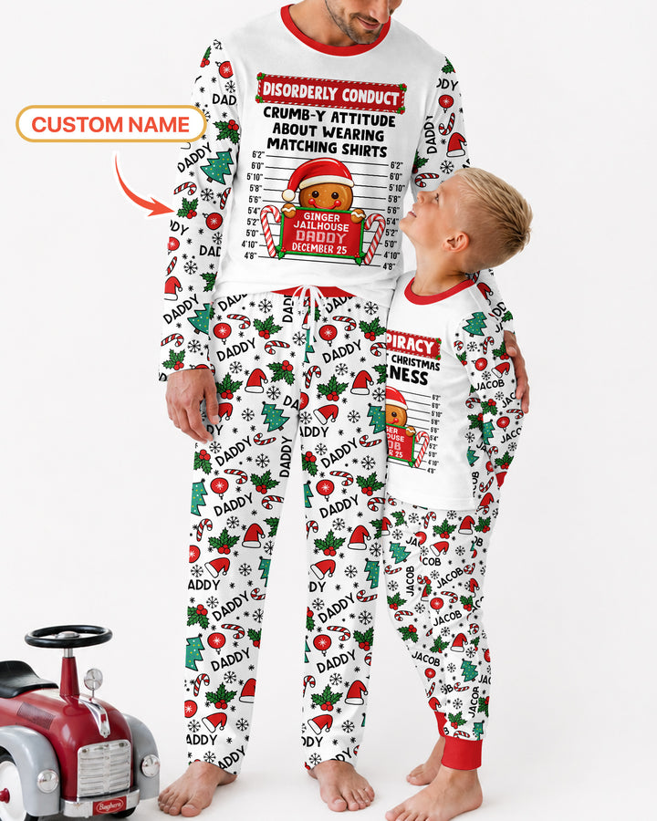 Funny Christmas Family Matching Bamboo Men's Pajama Set