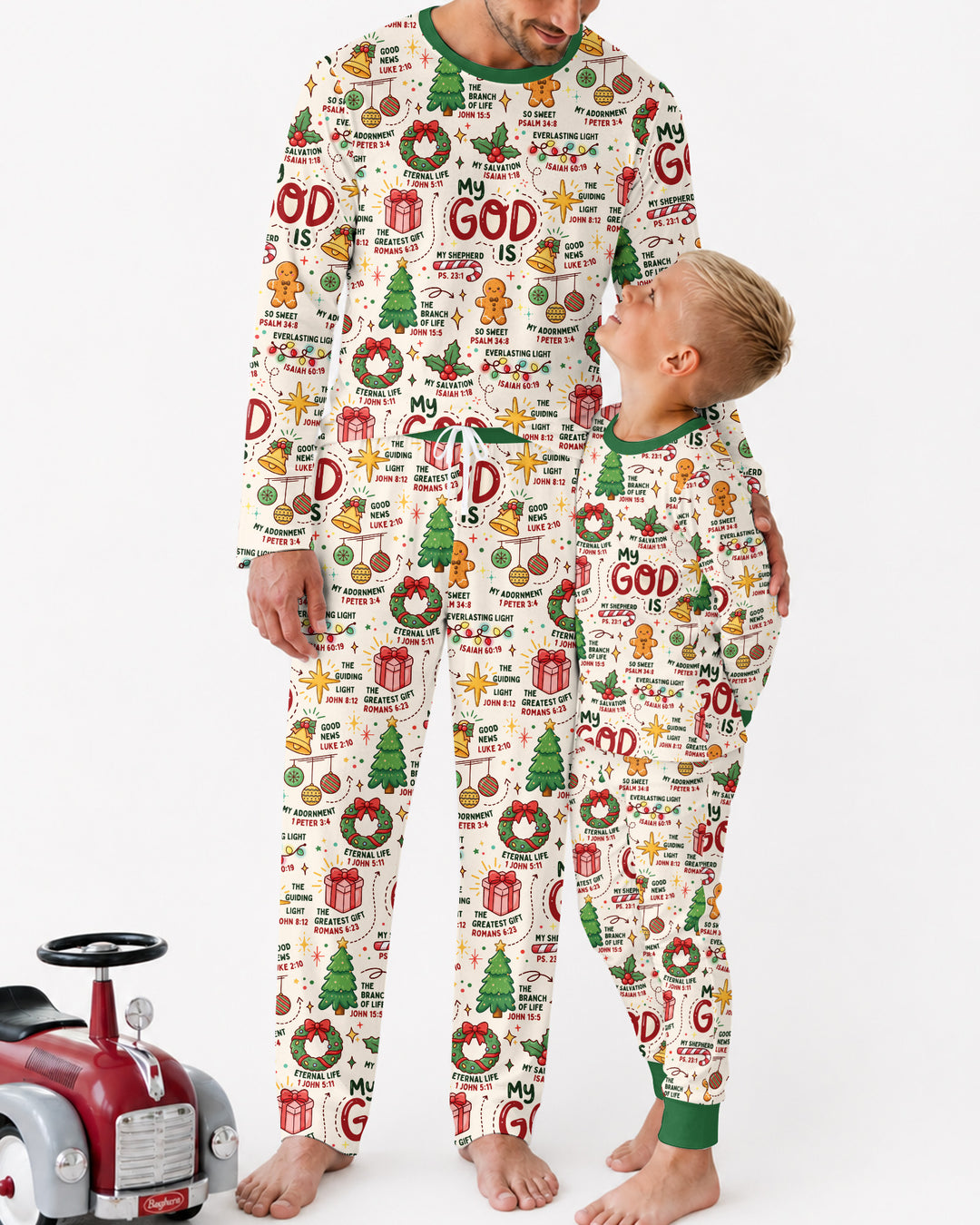 Christmas My God Is Bamboo Men's Pajama Set