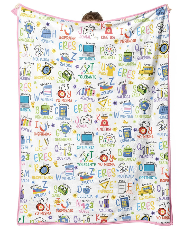 You Are Spanish Alphabet Version Bamboo Blanket