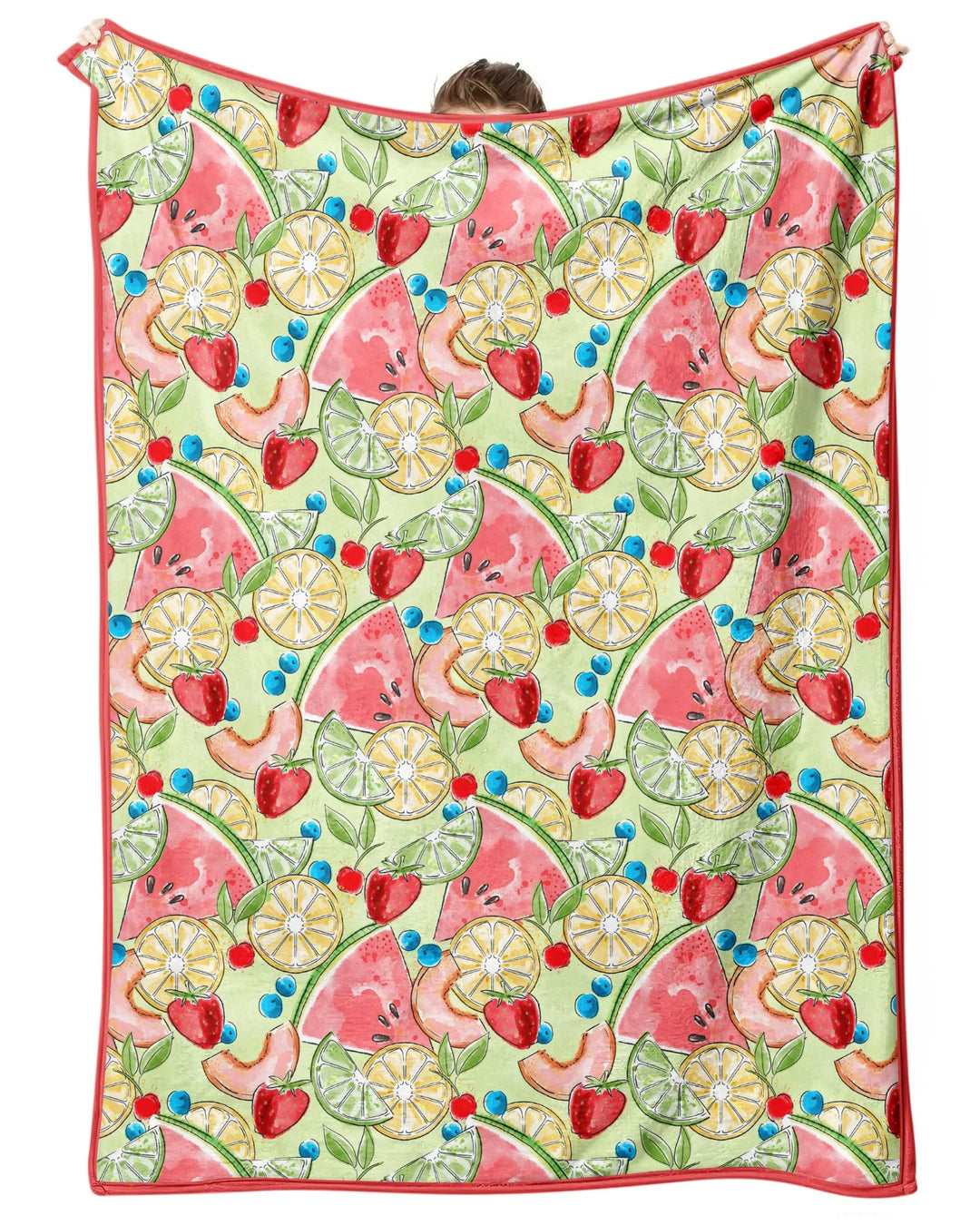 Sweet Summer Fruits Family Matching Bamboo Blanket