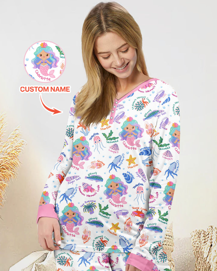 Plantilla Pijama de Bambú Personalizado para Mujer
