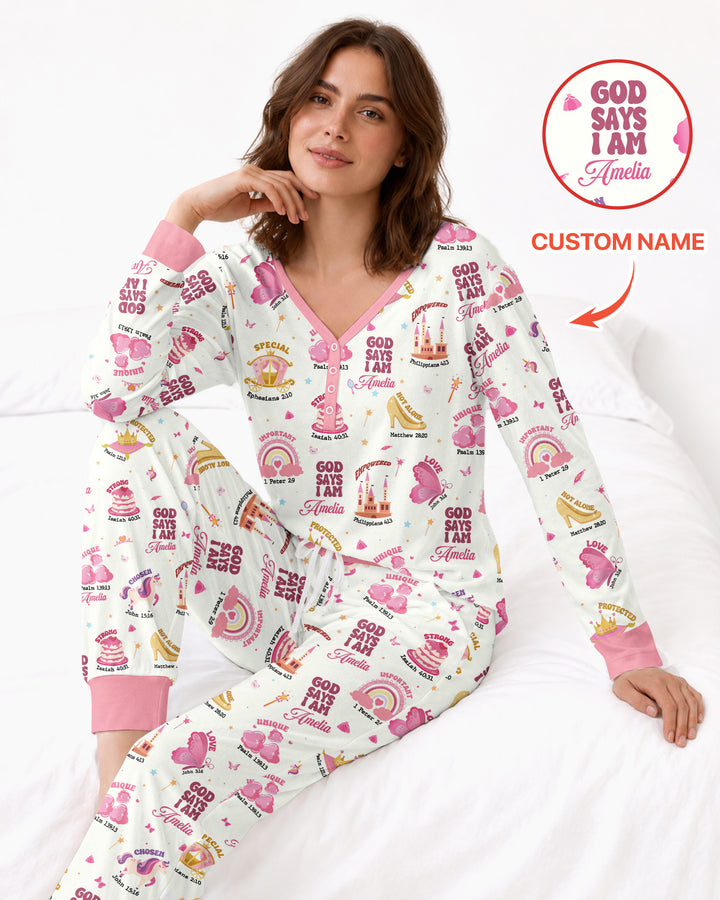 Dios Dice Que Soy Conjunto de Pijama para Mujer