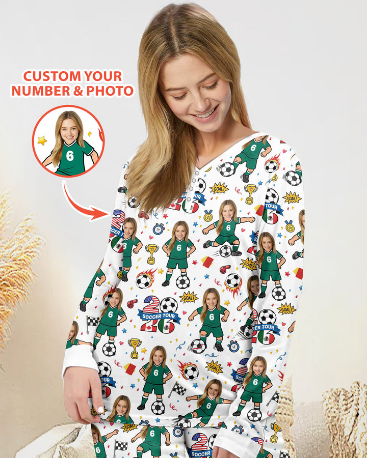 Vorlage Bambus Damen Pyjama Set