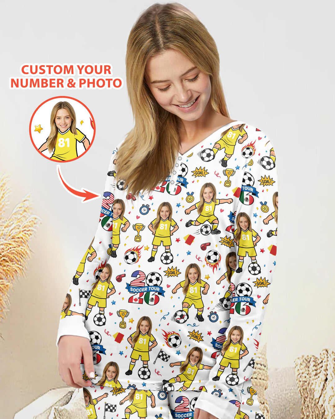 Vorlage Bambus Damen Pyjama Set