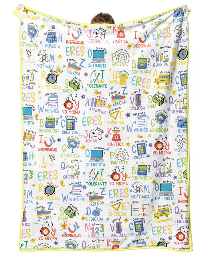 You Are Spanish Alphabet Version Bamboo Blanket