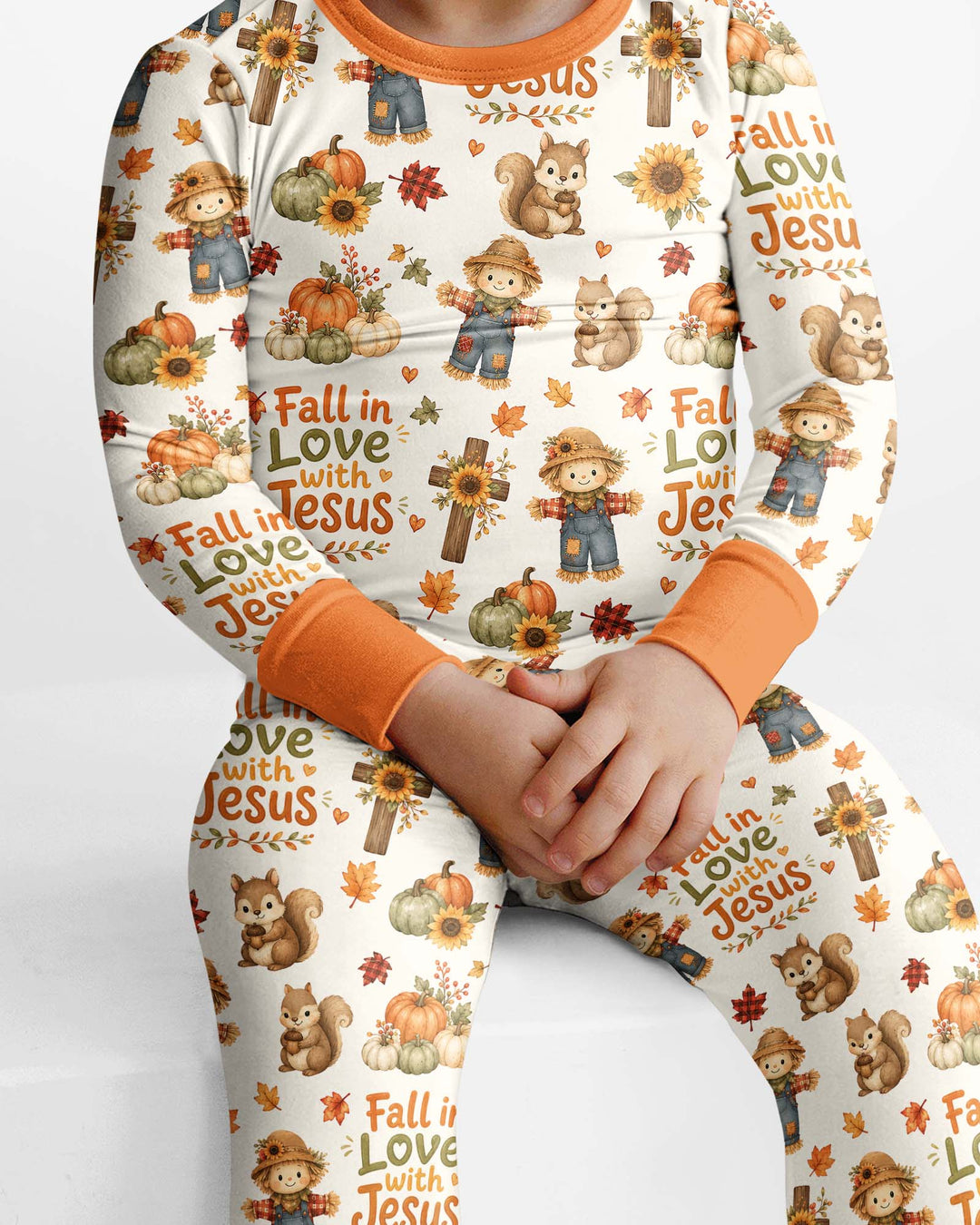 Fall For Jesus Bamboo Two Piece Long Sleeve Pajama Set
