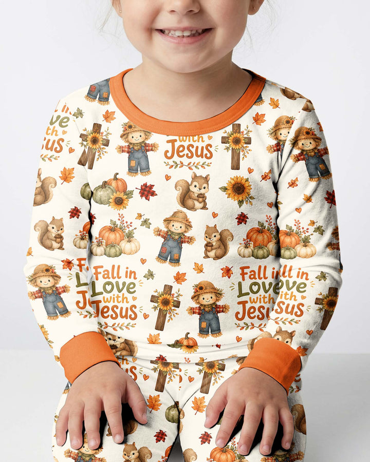 Fall For Jesus Bamboo Two Piece Long Sleeve Pajama Set
