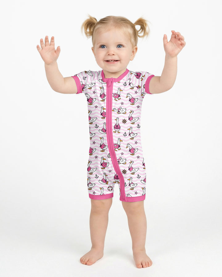 Silly Goose Sailor Bamboo Shorty Zippy