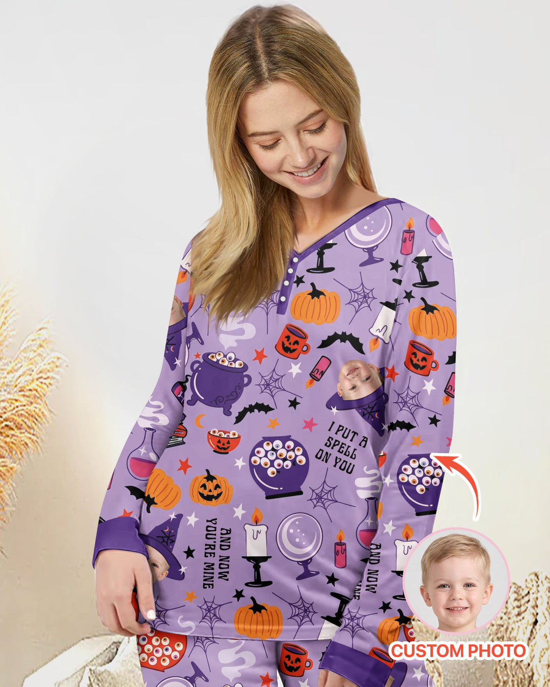 Halloween Little Witch Bamboo Women Pajama Set