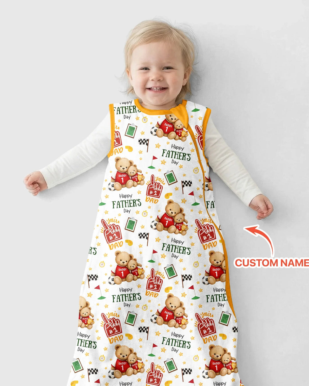 You're #1 Dad Daddy & Me Matching Bamboo Sleep Bag