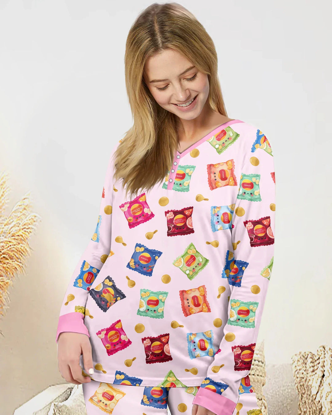 Vorlage Bambus Damen Pyjama Set