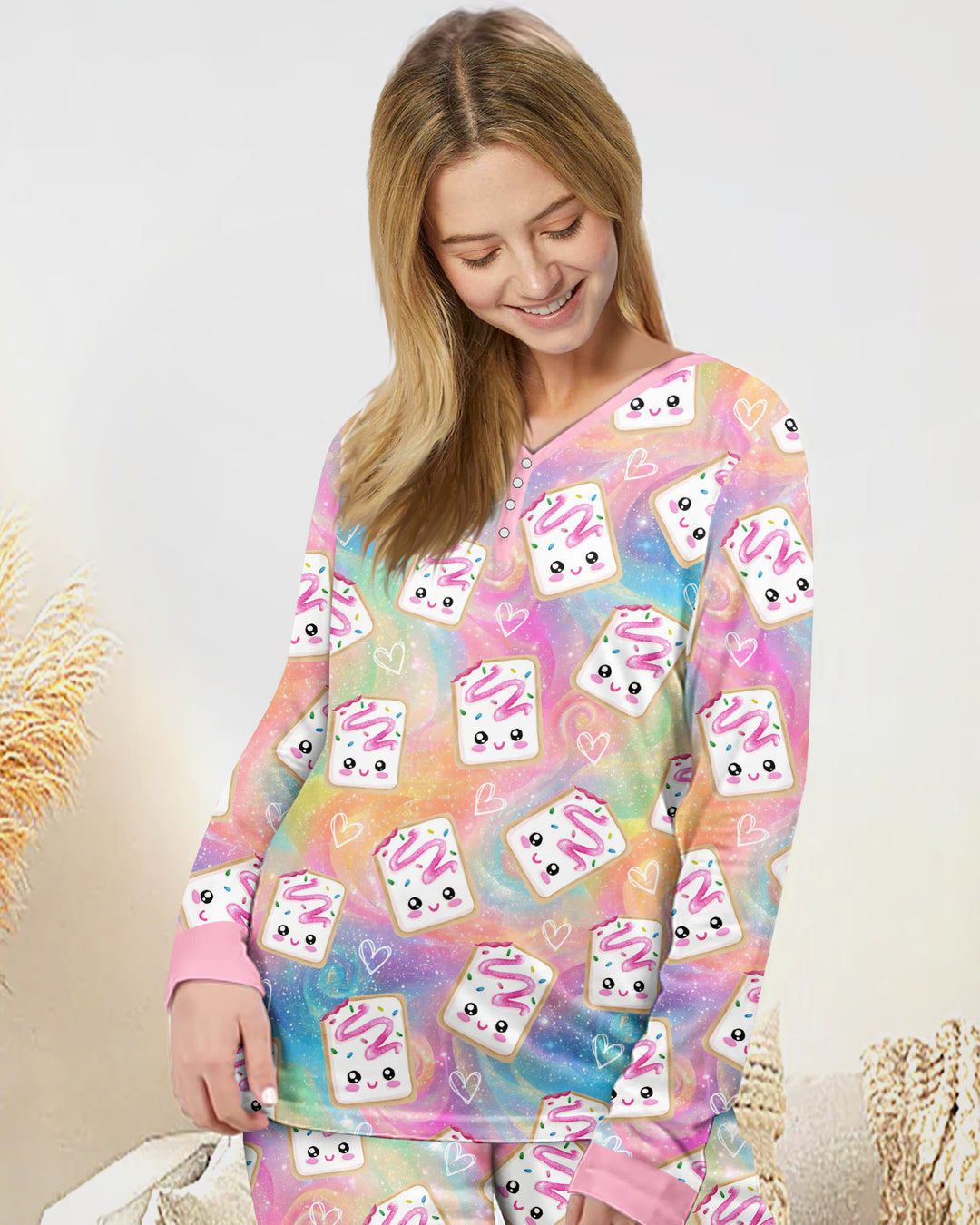 Kawaii Sprinkle Pastry  Bamboo Women Pajama Set