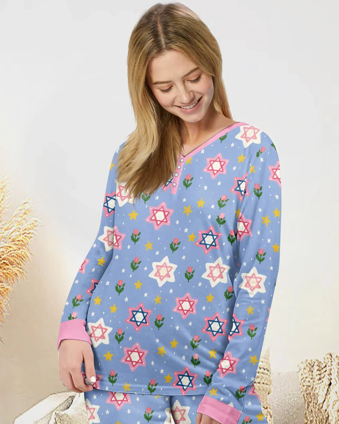 Vorlage Bambus Damen Pyjama Set