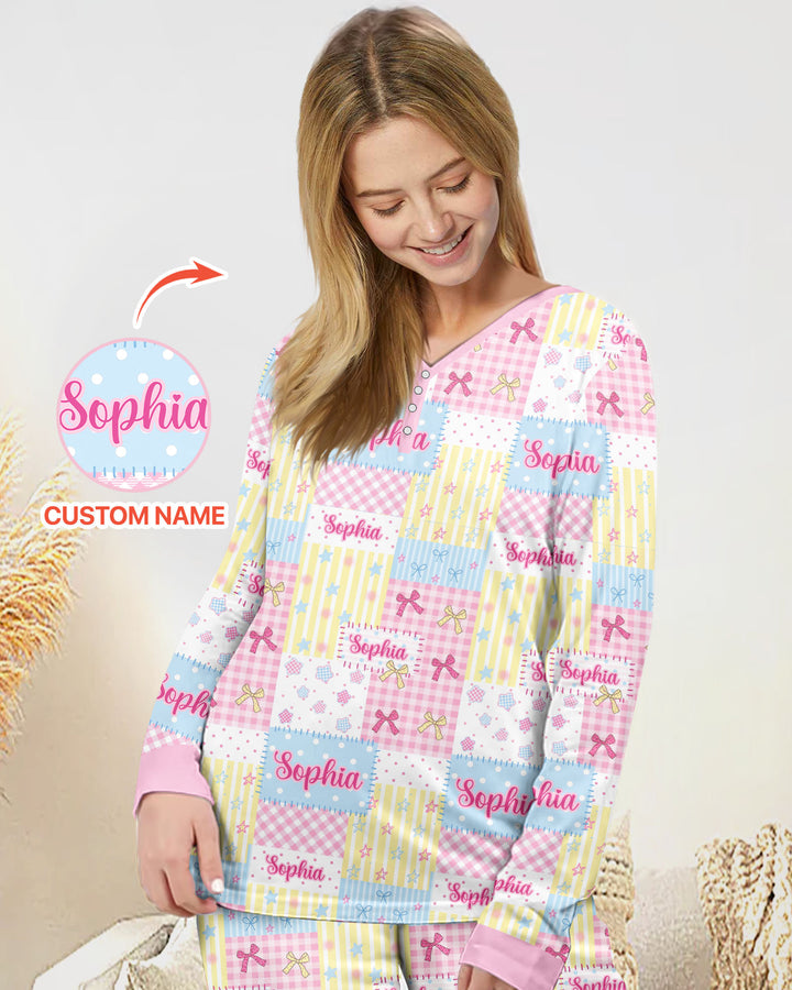 Vorlage Bambus Damen Pyjama Set