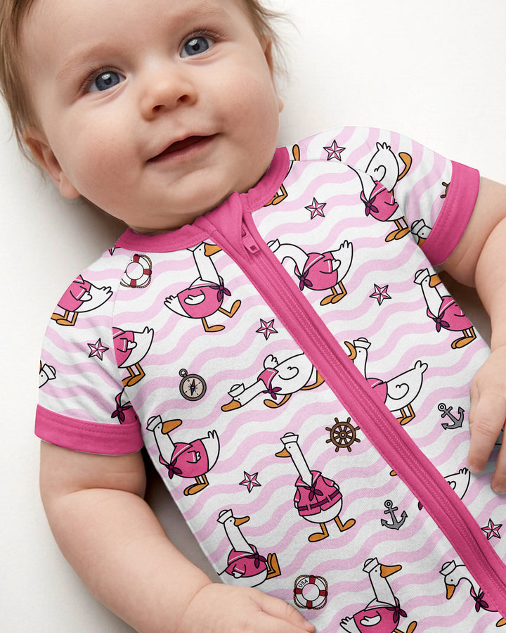 Silly Goose Sailor Bamboo Shorty Zippy