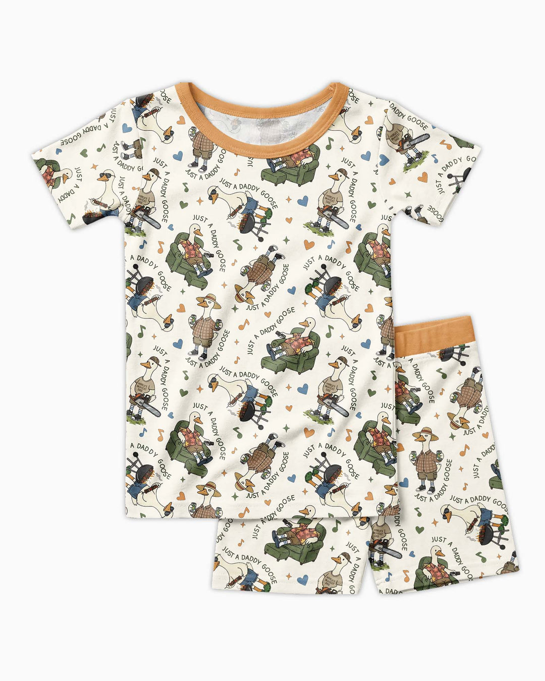 Conjunto de Pijama de Dos Piezas de Bambú con Mangas Cortas y Pantalones Cortos