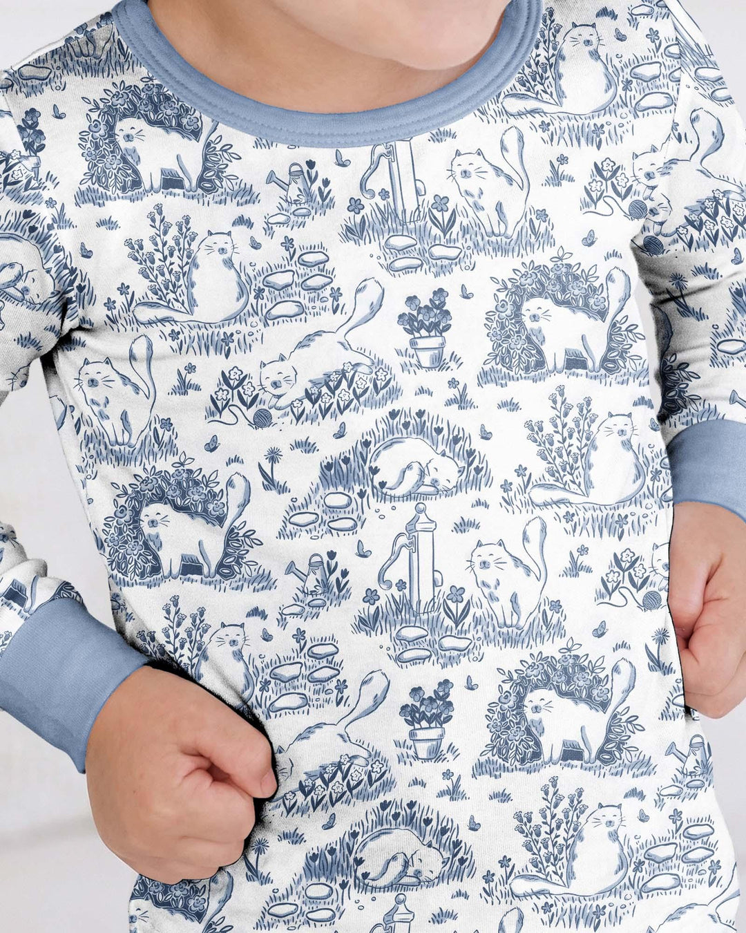 Conjunto de pijama de dos piezas de bambú de manga larga