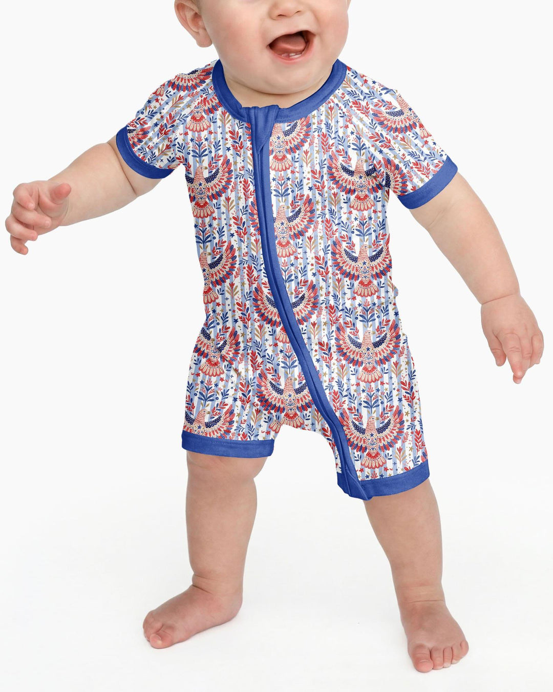 Patriotic Eagle Bamboo Shorty Zippy